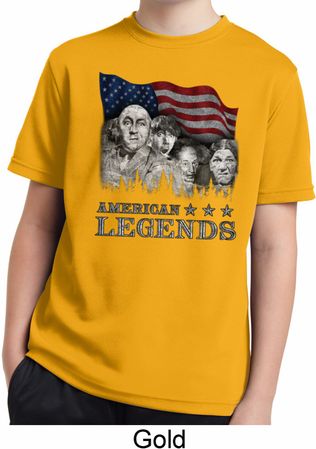 Kids Three Stooges Shirt Rushmorons Moisture Wicking Tee T-Shirt