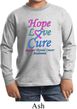 Kids Thyroid Cancer Hope Love Cure Youth Long Sleeve