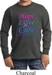 Kids Thyroid Cancer Hope Love Cure Youth Long Sleeve