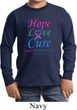 Kids Thyroid Cancer Hope Love Cure Youth Long Sleeve