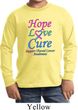 Kids Thyroid Cancer Hope Love Cure Youth Long Sleeve