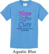 Kids Thyroid Cancer Hope Love Cure Youth T-shirt