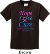 Kids Thyroid Cancer Hope Love Cure Youth T-shirt