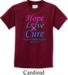 Kids Thyroid Cancer Hope Love Cure Youth T-shirt