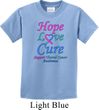 Kids Thyroid Cancer Hope Love Cure Youth T-shirt