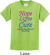 Kids Thyroid Cancer Hope Love Cure Youth T-shirt