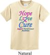 Kids Thyroid Cancer Hope Love Cure Youth T-shirt