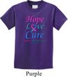 Kids Thyroid Cancer Hope Love Cure Youth T-shirt