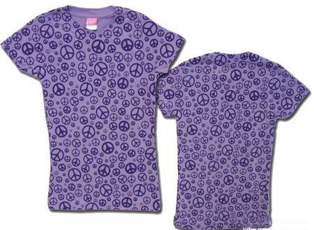 Kids Tie Dye T-shirt - Sundog Girls Purple Peace Tee