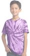 Clearance - Kids Swirl Tie Dye Youth T-shirt - Purple