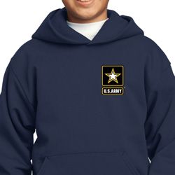 Kids US Army Pocket Print Youth Hoodie