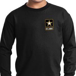 Kids US Army Pocket Print Youth Long Sleeve