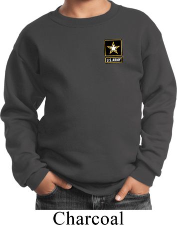Kids US Army Pocket Print Youth Sweatshirt