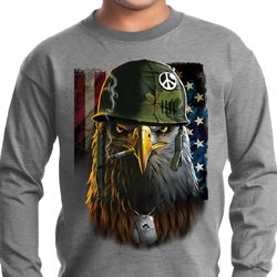 Kids USA Tee American Eagle Youth Long Sleeve