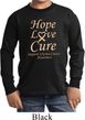 Kids Uterine Cancer Awareness Hope Love Cure Youth Long Sleeve