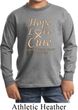 Kids Uterine Cancer Awareness Hope Love Cure Youth Long Sleeve