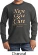 Kids Uterine Cancer Awareness Hope Love Cure Youth Long Sleeve
