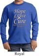 Kids Uterine Cancer Awareness Hope Love Cure Youth Long Sleeve