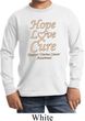 Kids Uterine Cancer Awareness Hope Love Cure Youth Long Sleeve