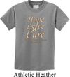 Kids Uterine Cancer Awareness Hope Love Cure Youth T-shirt