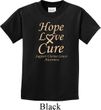 Kids Uterine Cancer Awareness Hope Love Cure Youth T-shirt