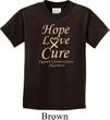 Kids Uterine Cancer Awareness Hope Love Cure Youth T-shirt