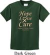 Kids Uterine Cancer Awareness Hope Love Cure Youth T-shirt