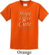 Kids Uterine Cancer Awareness Hope Love Cure Youth T-shirt