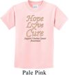 Kids Uterine Cancer Awareness Hope Love Cure Youth T-shirt