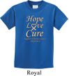 Kids Uterine Cancer Awareness Hope Love Cure Youth T-shirt