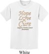 Kids Uterine Cancer Awareness Hope Love Cure Youth T-shirt