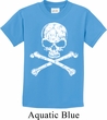 Kids White Distressed Skull Shirt