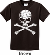 Kids White Distressed Skull Shirt