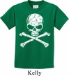 Kids White Distressed Skull Shirt