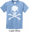Kids White Distressed Skull Shirt