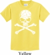 Kids White Distressed Skull Shirt