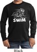 Kids White Penguin Power Swim Youth Long Sleeve