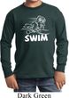 Kids White Penguin Power Swim Youth Long Sleeve