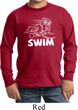 Kids White Penguin Power Swim Youth Long Sleeve