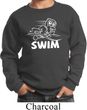 Kids White Penguin Power Swim Youth Sweatshirt