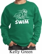 Kids White Penguin Power Swim Youth Sweatshirt