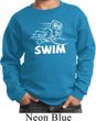 Kids White Penguin Power Swim Youth Sweatshirt