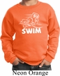 Kids White Penguin Power Swim Youth Sweatshirt