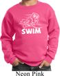Kids White Penguin Power Swim Youth Sweatshirt