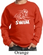Kids White Penguin Power Swim Youth Sweatshirt