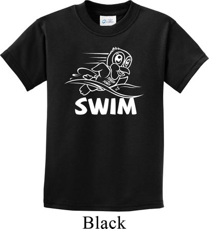 Kids White Penguin Power Swim Youth T-shirt