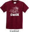 Kids White Penguin Power Swim Youth T-shirt