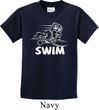 Kids White Penguin Power Swim Youth T-shirt
