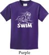 Kids White Penguin Power Swim Youth T-shirt