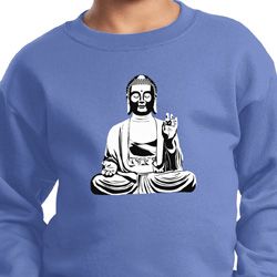 Kids Yoga At Peace Buddha Youth Sweatshirt